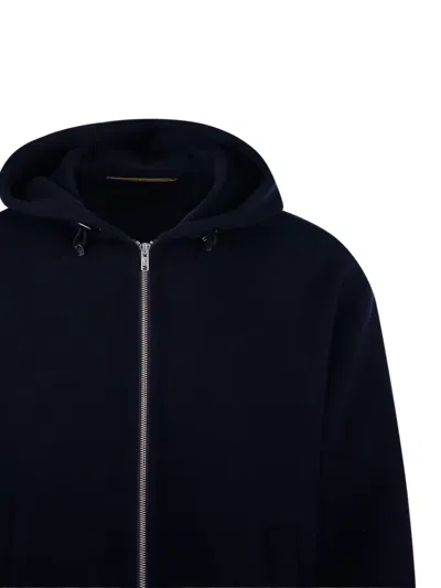 Department Five Zip-up Drawstring Hoodie In Blue