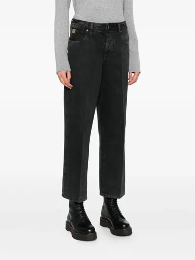Jacob Cohen Pressed-crease Jeans In Black