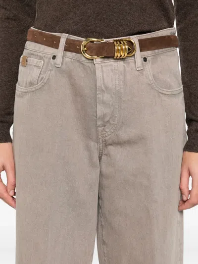 Jacob Cohen Five-pocket Trousers In Brown