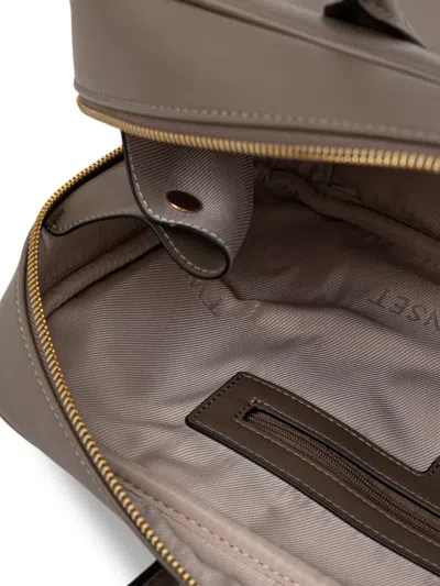 Twinset Sleek Silhouette Structured Bag With Sturdy Handles In Gray