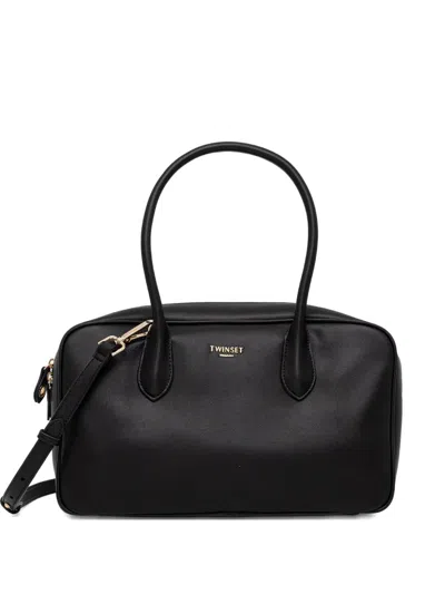 Twinset Structured Black Bag With Minimalist Design In Black
