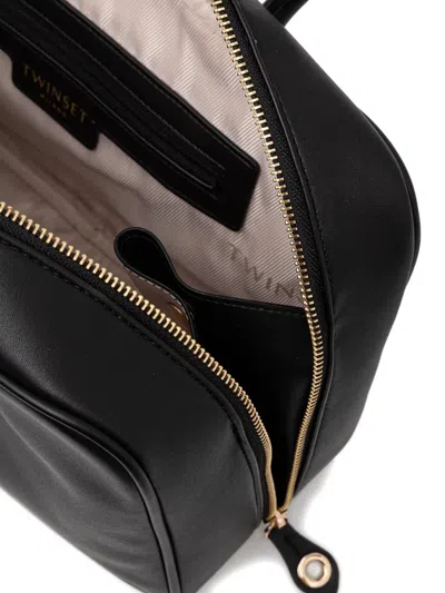 Twinset Structured Black Bag With Minimalist Design In Black