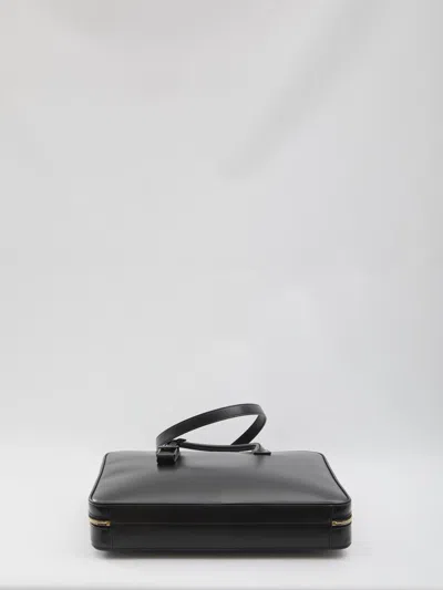 Saint Laurent Sac De Jour Large Slim Bauletto Bag In Smooth Leather In Black