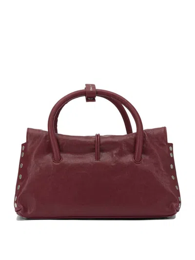 Zanellato Small Dotta Smooth Leather Top Handle Bag In Red