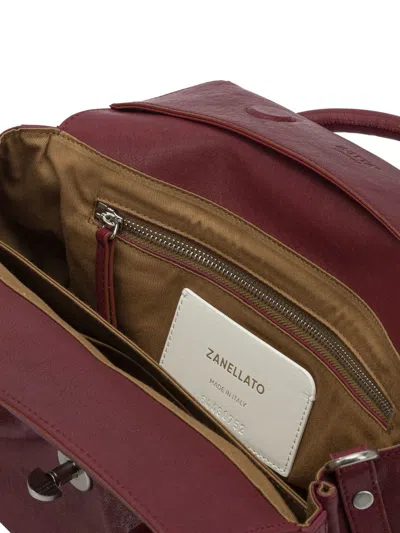 Zanellato Small Dotta Smooth Leather Top Handle Bag In Red