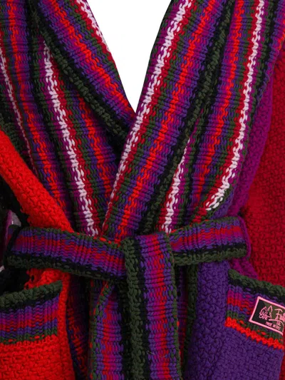 Pucci Orchidee Print Oversized Colorblock Cardigan In Multi