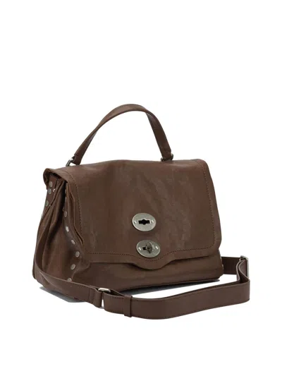 Zanellato Studded-detail Turn-lock Tote Bag In Brown