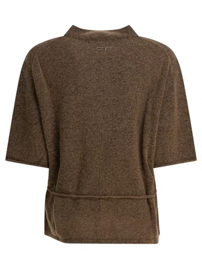 Umarmung Wool-blend Crew-neck Sweater Knitwear Brown In Brown