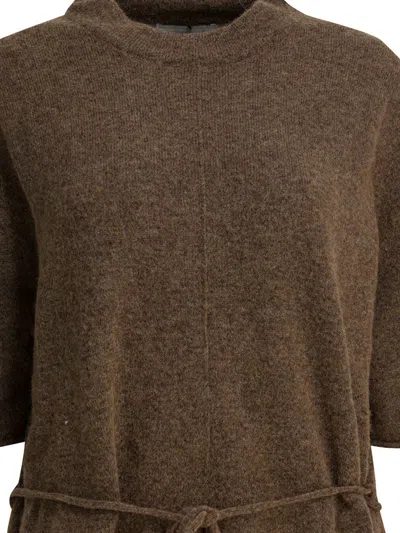 Umarmung Wool-blend Crew-neck Sweater Knitwear Brown In Brown