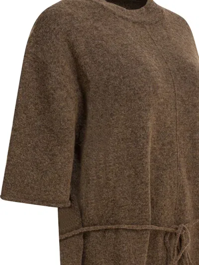 Umarmung Wool-blend Crew-neck Sweater Knitwear Brown In Brown