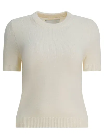 Sa Su Phi Short-sleeve Sweater In White