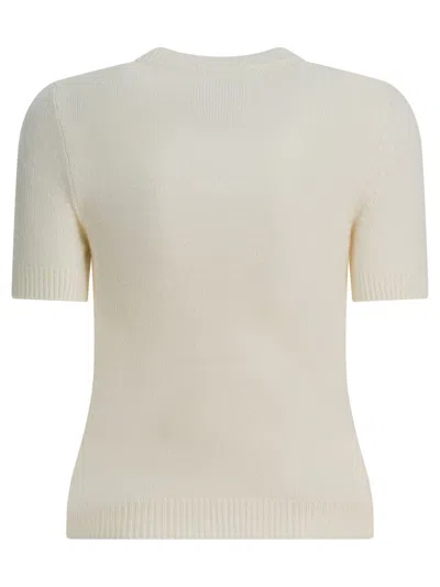Sa Su Phi Short-sleeve Sweater In White