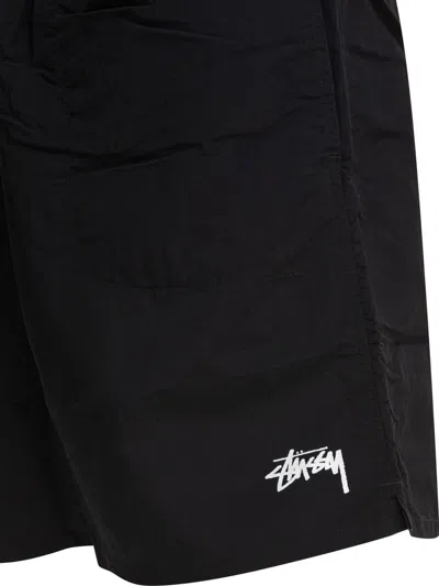 Stussy Stook Drawstring Water Shorts In Black