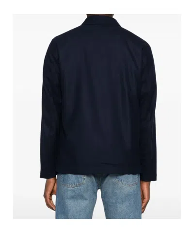 Woolrich Flannel Shirt Jacket Patch Pockets In Black