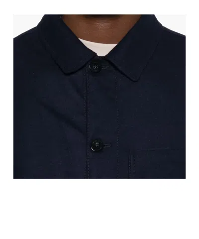 Woolrich Flannel Shirt Jacket Patch Pockets In Black