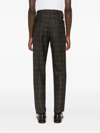 Manuel Ritz Pleated Straight-leg Trousers In Black