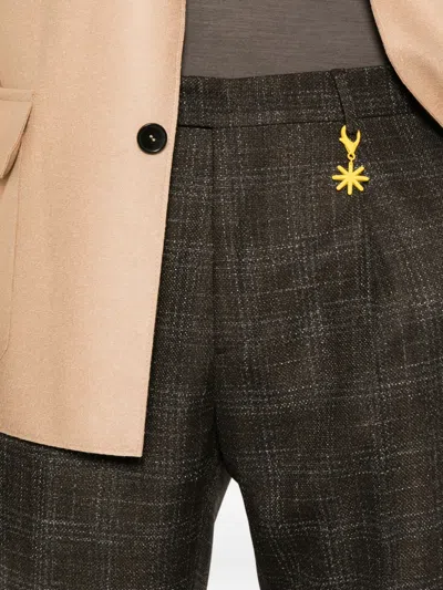 Manuel Ritz Pleated Straight-leg Trousers In Black