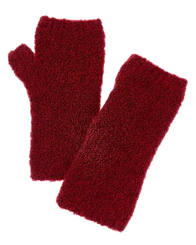 Amicale Cashmere Boucle Cashmere-blend Handwarmers In Red