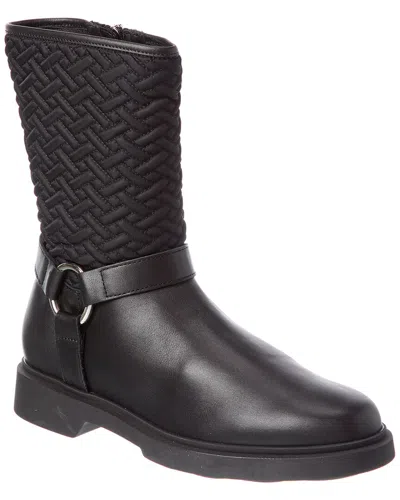 Aquatalia Helda Waterproof Leather Bootie In Black