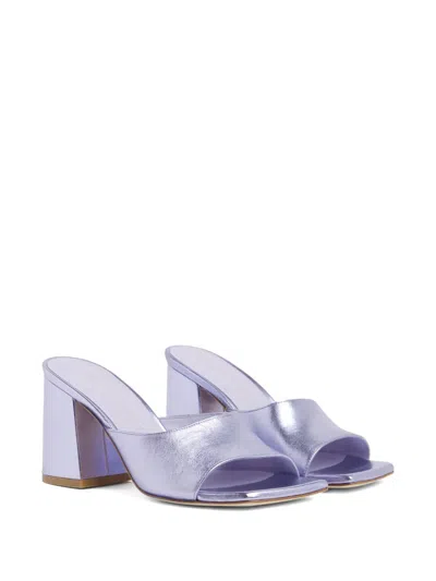 Stuart Weitzman High Heeled Sandals With Thick Heels In Purple