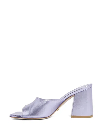 Stuart Weitzman High Heeled Sandals With Thick Heels In Purple