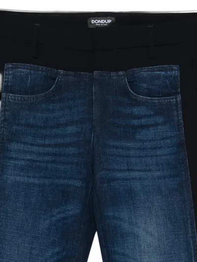 Dondup Panelled Jeans In Blue