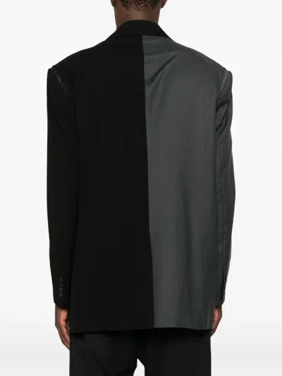 Feng Chen Wang Panelled Blazer In Black
