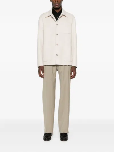 Manuel Ritz Long-sleeved Shirt Jacket In Neutral