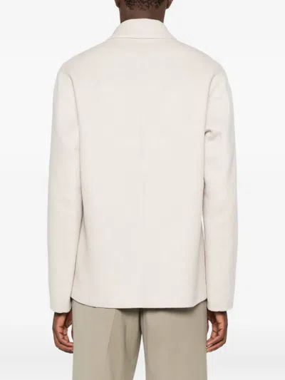 Manuel Ritz Long-sleeved Shirt Jacket In Neutral