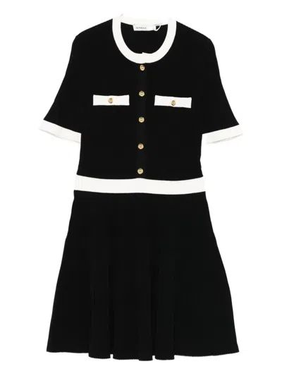 Simkhai Ribbed Astoria Mini Dress In Black