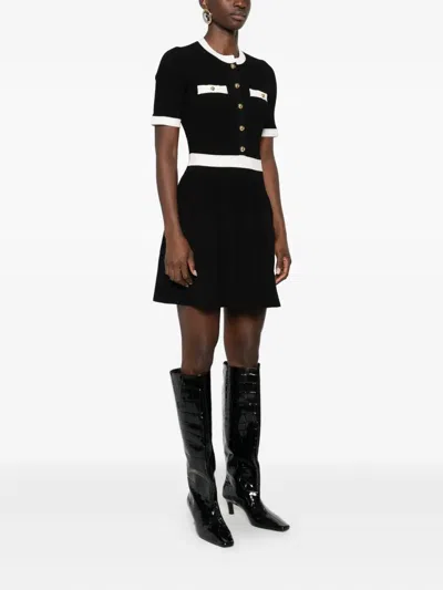 Simkhai Ribbed Astoria Mini Dress In Black