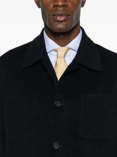 Manuel Ritz Patch-pocket Overshirt In Black