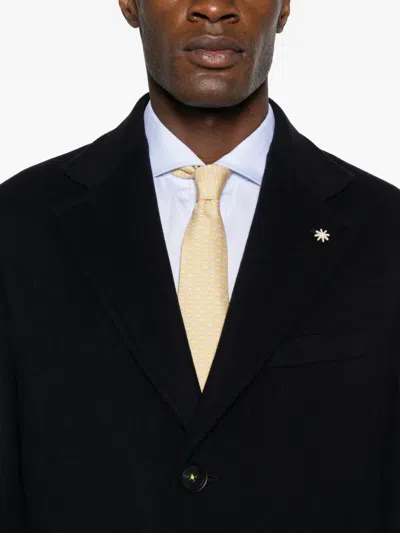 Manuel Ritz Single-breasted Coat In Black