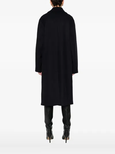 Manuel Ritz Wool-blend Coat In Black
