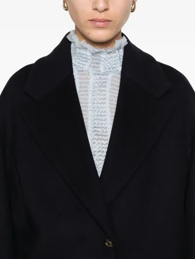 Manuel Ritz Wool-blend Coat In Black