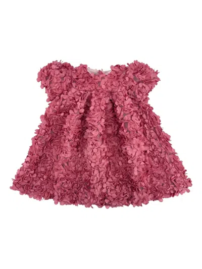 La Stupenderia Petal-embellished Dress In Pink