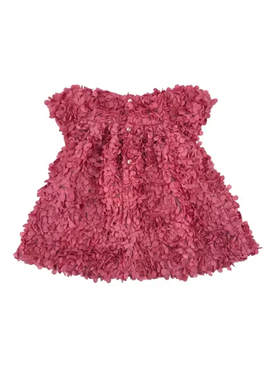 La Stupenderia Petal-embellished Dress In Pink
