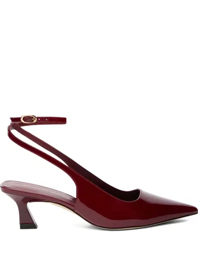 Stuart Weitzman 50mm Vinnie Strap Pump In Red