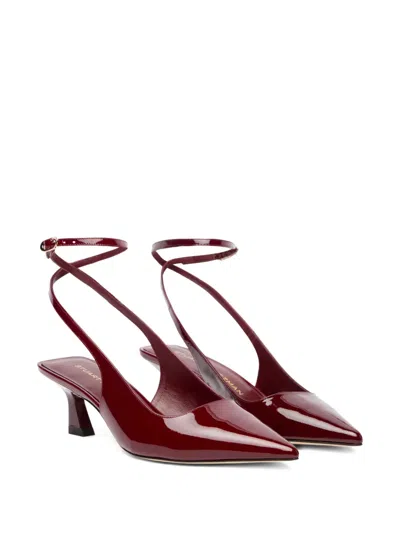 Stuart Weitzman 50mm Vinnie Strap Pump In Red