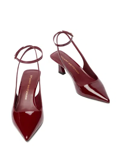Stuart Weitzman 50mm Vinnie Strap Pump In Red