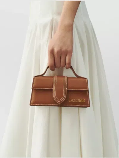 Jacquemus Le Bambino Leather Tote Bag In Light Brown 2