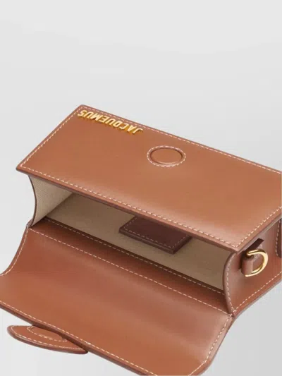 Jacquemus Le Bambino Leather Tote Bag In Light Brown 2