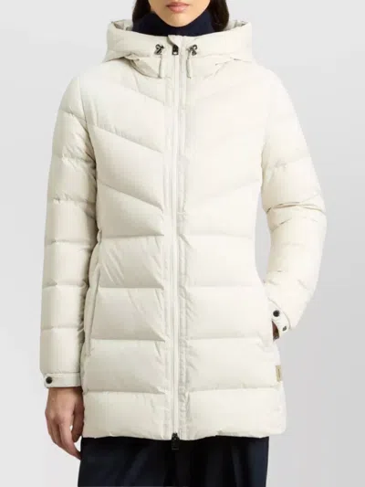 Woolrich Shirley Down Jacket In Microfiber In White