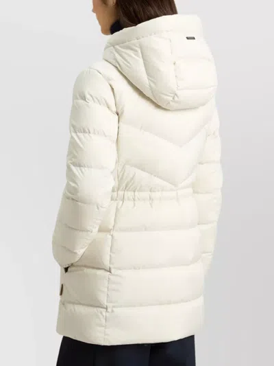 Woolrich Shirley Down Jacket In Microfiber In White
