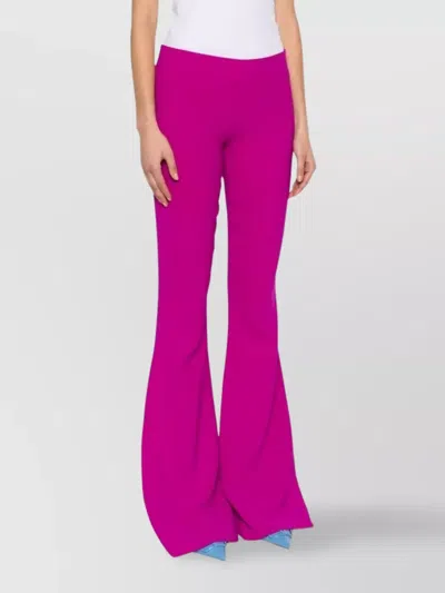 Dsquared2 High-rise Flared Full Length Trousers In Pink