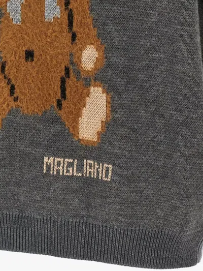 Magliano Wool Vest With Print In Gray