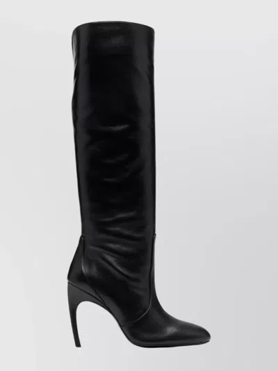 Stuart Weitzman Knee-high Stiletto Pointed Toe Boots In Black