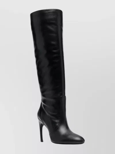Stuart Weitzman Knee-high Stiletto Pointed Toe Boots In Black