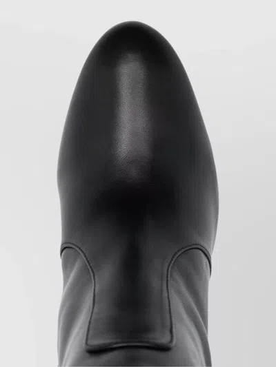 Stuart Weitzman Knee-high Stiletto Pointed Toe Boots In Black