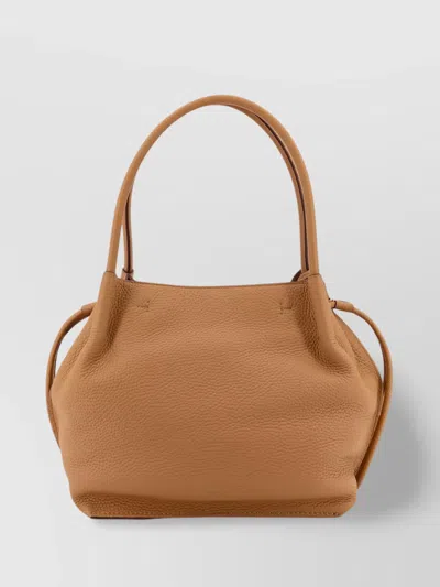 Tod's Leather Shoulder Bag Double Handles In Brown